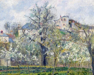 The Vegetable Garden with Trees in Blossom, Spring, Pontoise